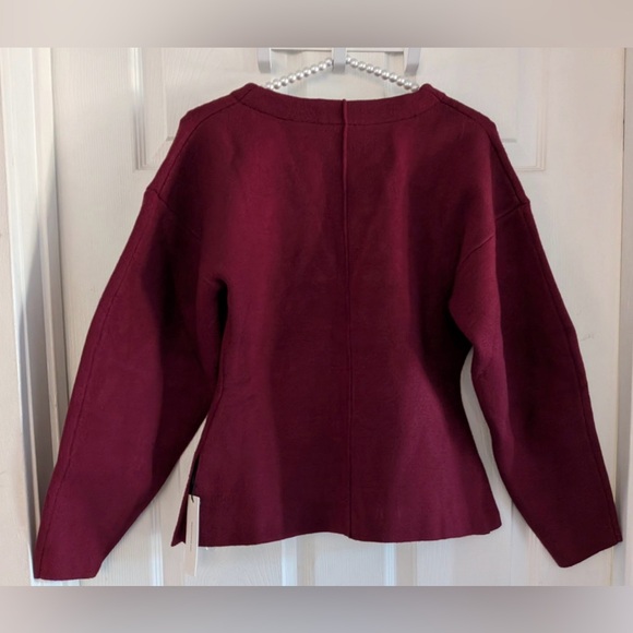 Commense V-Neck Slim Fitted Cardigan & Minimalist Slim Sweater Mini skirt set - Picture 11 of 16